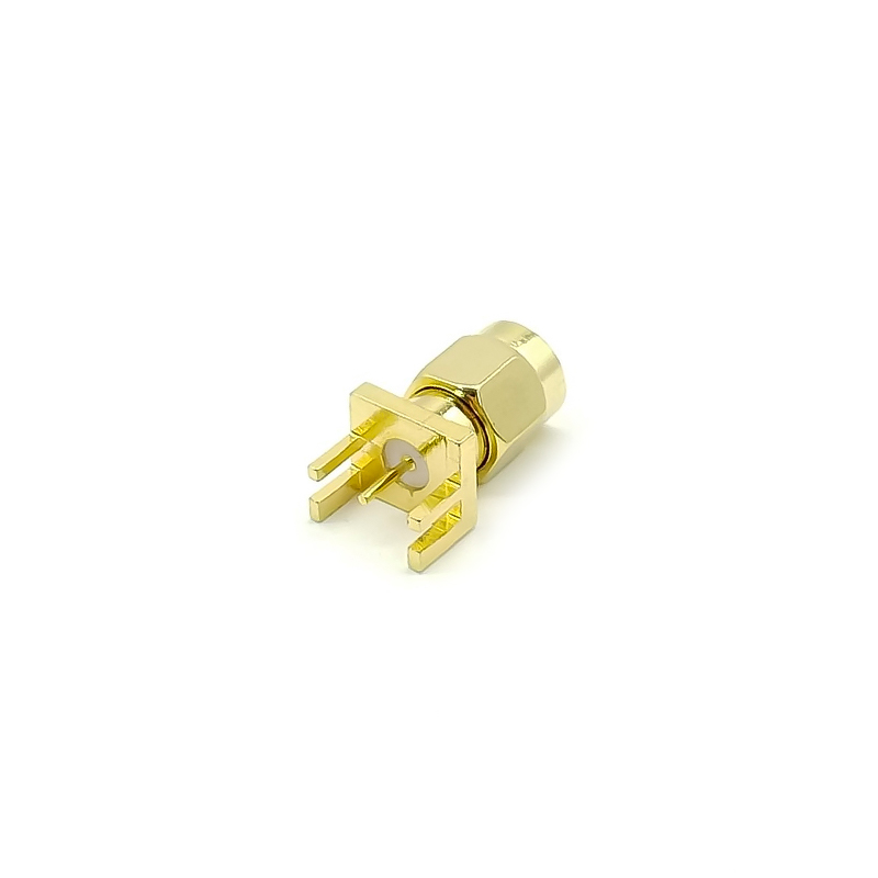 20pcs RF Coaxial connector Standard SMA Plug Straight Solder Type for PCB mount