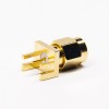 20 peças conector SMA montagem na borda PCB soquete macho banhado a ouro