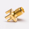 20 peças conector SMA fêmea para montagem em borda para montagem em PCB banhado a ouro