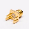 Conector coaxial RF Tipo estándar de soldadura recta SMA Jack para montaje en PCB