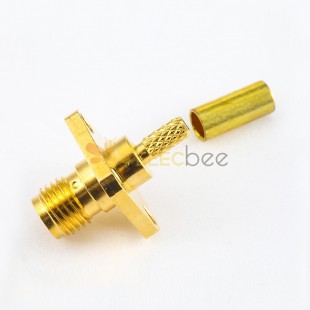 RF Coaxial connector Standard SMA Jack Straight Crimp for Cable RG174/RG316/LMR100