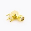 SMA Connector Jack 50 Ohm Right Angle PCB Mount Through Hole