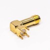 SMA Connector Jack 90 Degree Through Hole for PCB Mount