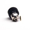20шт разъем SMA мужской 180 градусов тип пайки для коаксиального кабеля черный пластиковый корпус