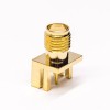 SMA Connector Female Edge Mount para PCB Mount 180 Degree Gold Plating
