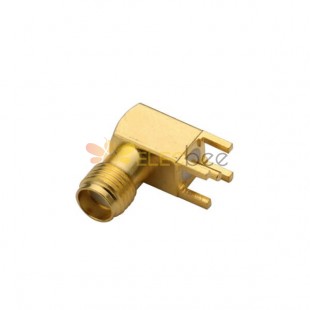 20pcs RF Coaxial connector Standard SMA Jack Right Angle Solder Type for PCB mount