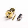 SMA Connector RP Female Crimp Type for RG316 Coaxial Cable Gold Plating