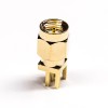 SMA Conector Straight Masculino Ouro Plating 180 Graus Placa De montagem