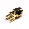 SMA Conector Straight Masculino Ouro Plating 180 Graus Placa De montagem