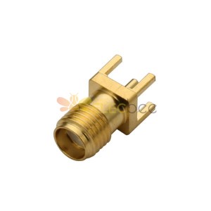 SMA Connector Straight PCB Mount Jack Através do buraco para vídeos