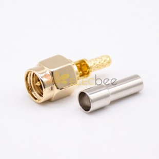 RF Coaxial connector Standard SMA Plug Straight Crimp for Cable