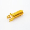 SMA End Launch Female Connector PCB Mount Straight Front Bulkhead