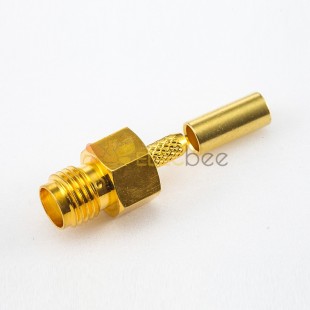 SMA Female Cale Connector 180 Degree Crimp for RG174/RG316/LMR100