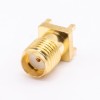 SMA Buchse PCB Connector Vertikal Typ 50Ohm Gold Plating