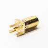 20 piezas SMA hembra PCB conector de montaje en borde hembra recto chapado en oro
