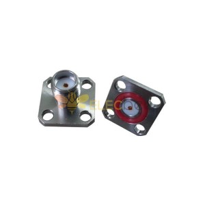 SMA Femmina Dritto 4Hole Flange Impermeabile Epoxy affascinato per il supporto del pannello