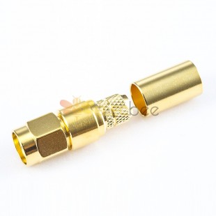 Conector masculino SMA 180 Graus Crimp para cabo 4D-FB/LMR240