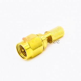 RF Coaxial connector Standard SMA Plug Straight Crimp for Cable RG58