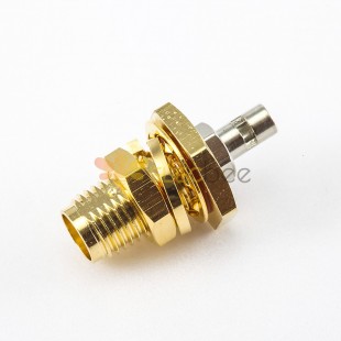 SMA Nut Feminino 180 Graus Conector Painel do painel de anteparo dianteiro crimp com solda para RG178 /1.37mm / 1.45mm