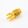 RF Coaxial connector Standard SMA Plug Straight Solder Type for PCB mount