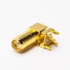 SMA Right Angle Female Connector Through Hole pour PCB Munt