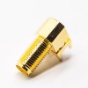 SMA Right Angle Female Connector Through Hole pour PCB Munt