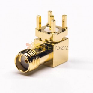 RF Coaxial connector Standard SMA Jack Right Angle Solder Type for PCB mount