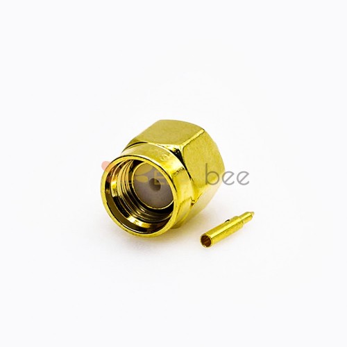 RF Coaxial connector Standard SMA Plug Straight Solder Type for  Cable