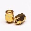 SMA Straight Male pin Gold Plating Solder Type for Coaxial Cable