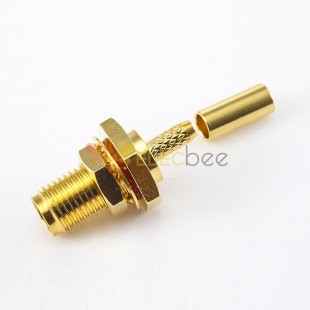 RF Coaxial connector Standard SMA Jack Straight Crimp for Cable RG174/RG316/LMR100