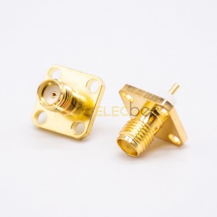 20pcs RF Coaxial connector Standard SMA Jack Straight Solder Type for PCB mount