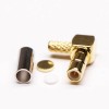 90 Degree SMB Connector Female Crimp Type for Cable Gold Plating 90 Degree SMB Connector Female Crimp Type for Cable Gold Platin