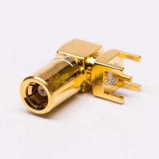 20pcs connecteur SMB mâle coudé à travers le trou pour montage sur circuit imprimé