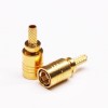 SMB Crimp Conector Masculino Reto para Cabo Coaxial