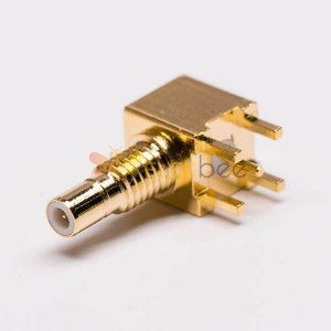 pcb montaj için smb kadın dik açı konektörü Altın Kaplama