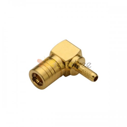 Conector macho SMB Tipo de crimpado en ángulo para cable RG316,174