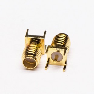 20pcs SSMA Female Connector Straight RF Connector Through Hole for PCB