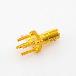 Montaje en PCB Conector SSMB Macho Soldadura recta Agujero pasante