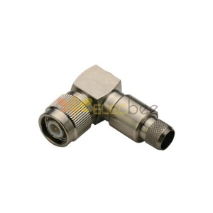 TNC 90 Grau Conector Plug Crimp Type para cabo LMR400/RG8