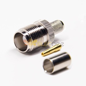 TNC Connector Cable 180 Degree Female Crimp Type for Coaxial Cable LMR240