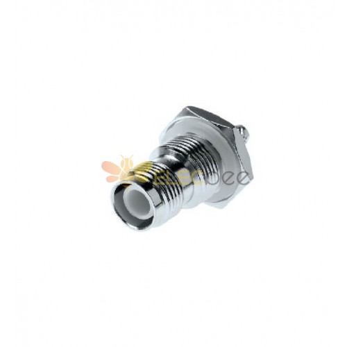 TNC Connector Crimp Termination Reverse Polarity Straight Female 50Ω Bulkhead Bulkhead Fitting