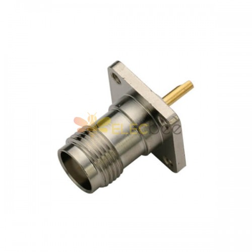 TNC Connector for Sale Straight 4Hole Flange Jack Solder Type for Panel Mount