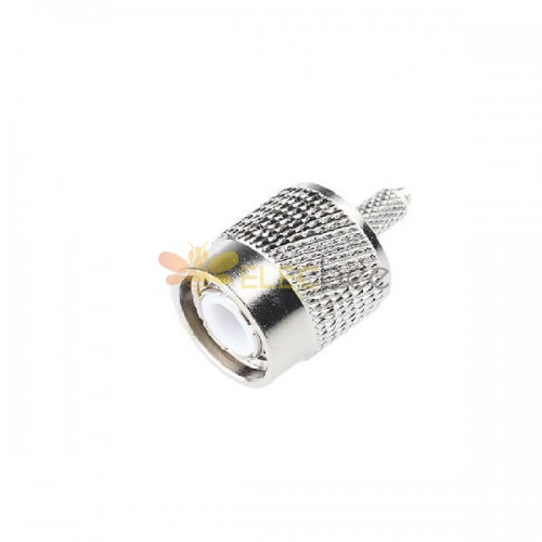 TNC Plug Male Straight 50Ω Cable Mount TNC Plug Crimp Termination for RG174/U