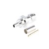 TNC Conector Crimp Terminação Reta 50Ω Cabo Monte Feminino para RG58/U