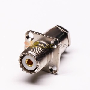 UHF Connector Jack Vertical and Clamp Type for Flange Mount