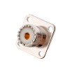 Flange de conector fêmea UHF com montagem de quatro orifícios crimpagem para cabo RG316