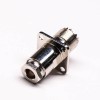 Conector feminino UHF com tipo de braçadeiro de flange de 4 buracos para montagem de painel