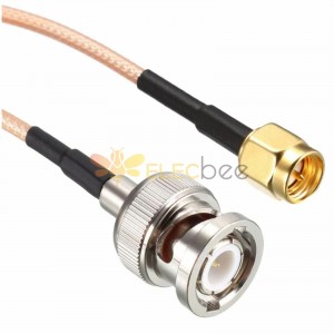 BNC-Stecker auf SMA-Stecker mit RG316-Koaxial-Überbrückungskabel, 3 Meter