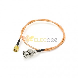 BNC to SMA Male to Male Plug 50cm RF Coaxial Cable RG316 Extension