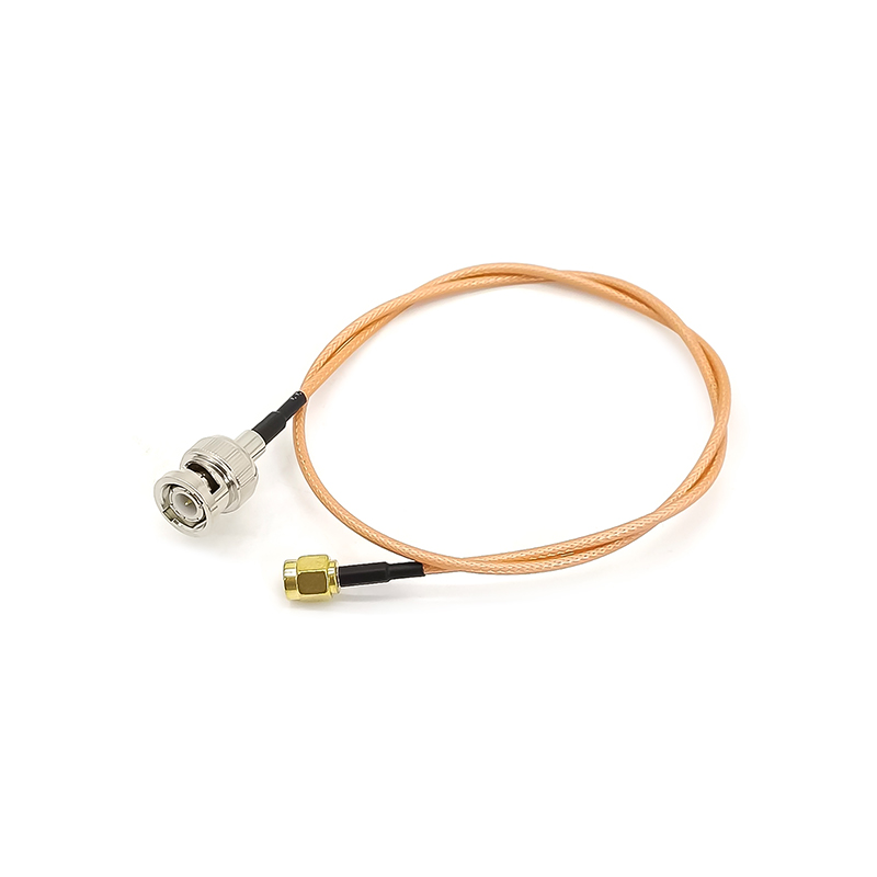 BNC para SMA macho para macho plugue 50 cm RF cabo coaxial extensão RG316